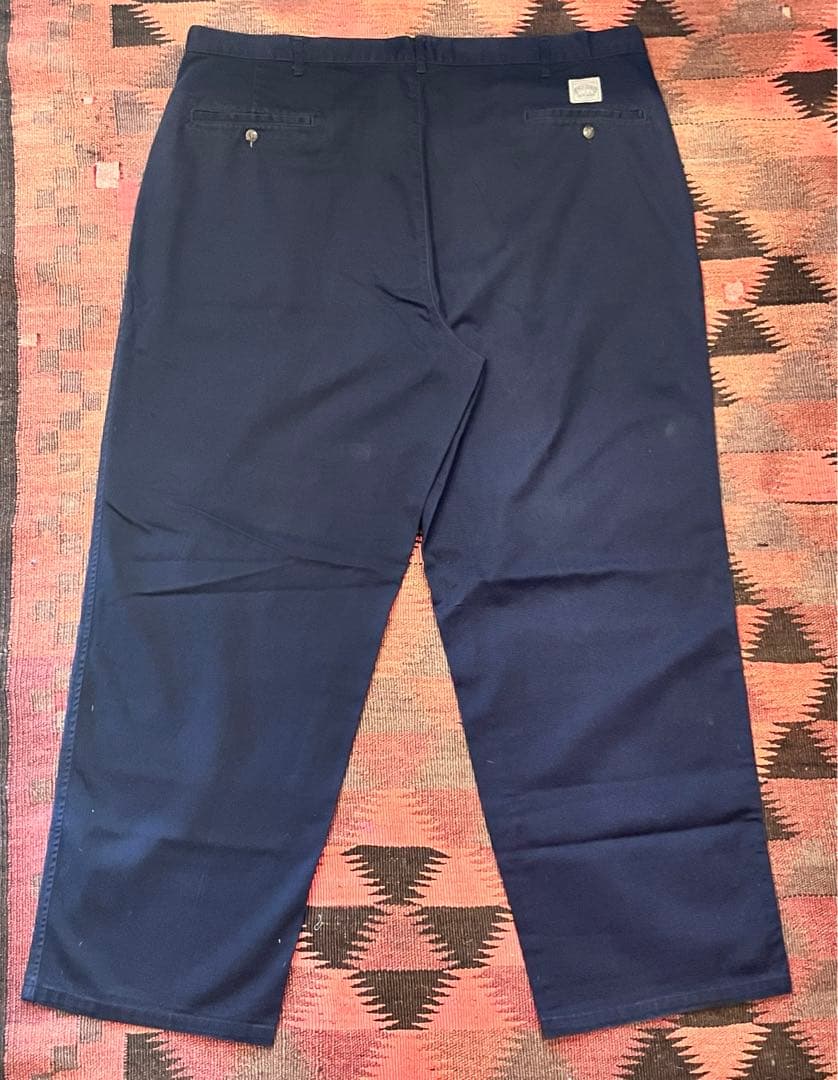 【USA製】90s ラルフローレン ポロチノ 初期タグ ネイビー W40L29