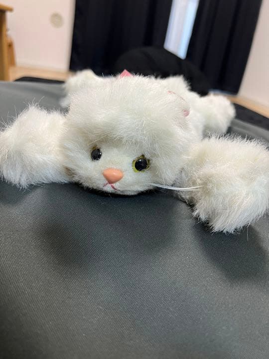 ショーブレです オオイケ　白いペルシャネコ? ぬいぐるみ　約46cm