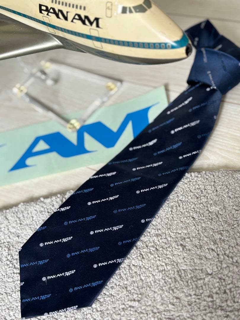 PAN AM パンナム ヴィンテージ 747SPプロモーション用 ネクタイ