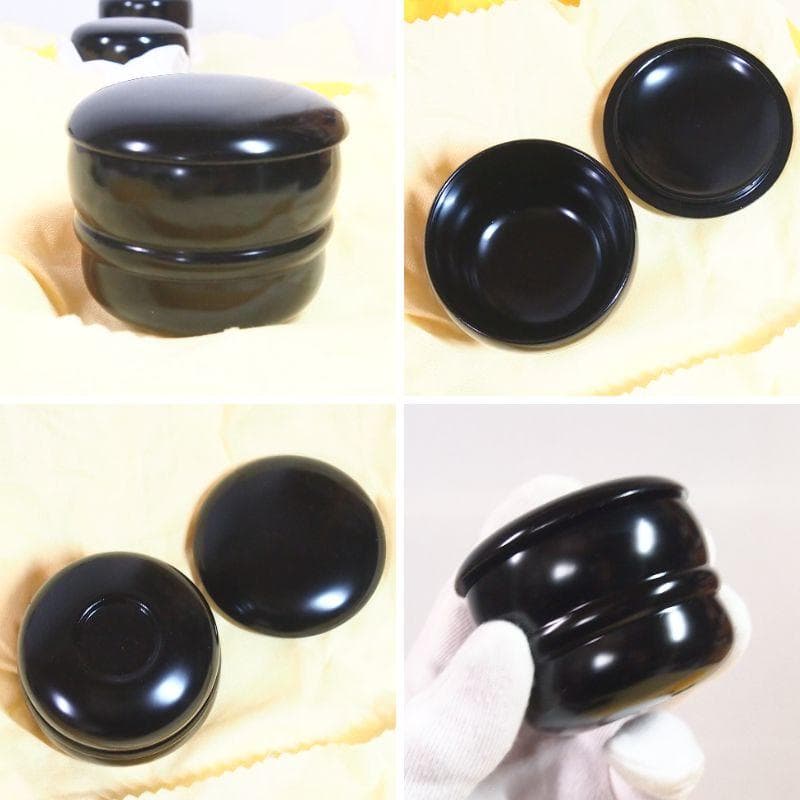 【美品】仙叟好 十二茶器 塗師:坂田峰俊 真塗 棗/薄茶器/茶入 裏千家 茶道具