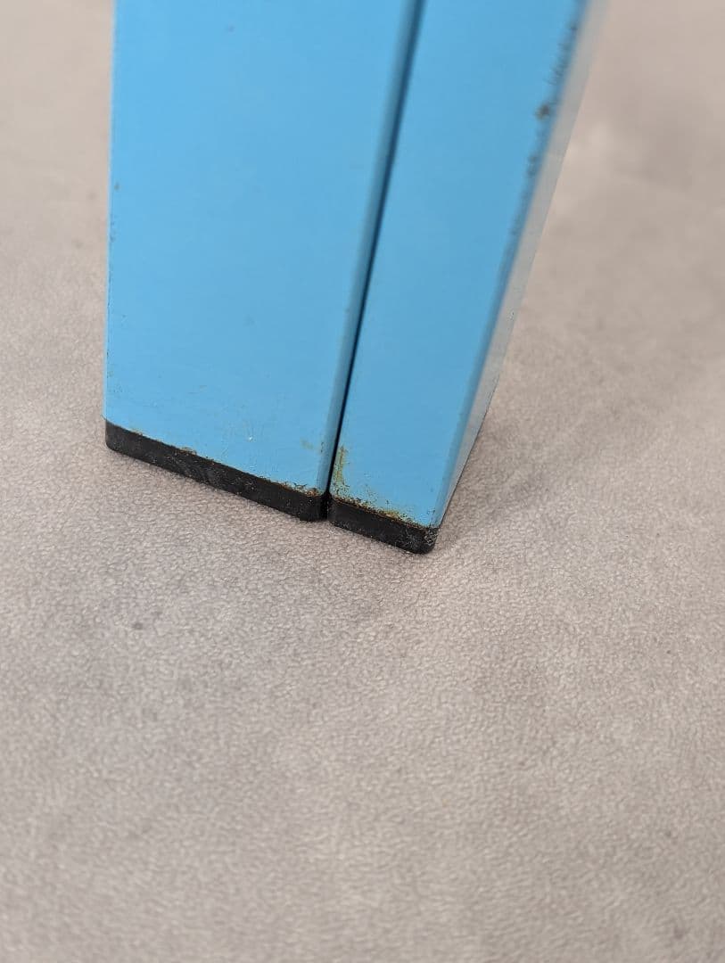 80's-90's レトロ スチールフレーム ガラステーブル ファンシー モダン