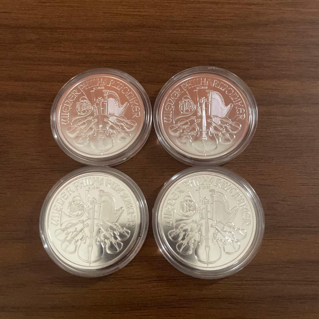 2013年 オーストリア「ウィーン・フィルハーモニー」1オンス 銀貨4枚セット