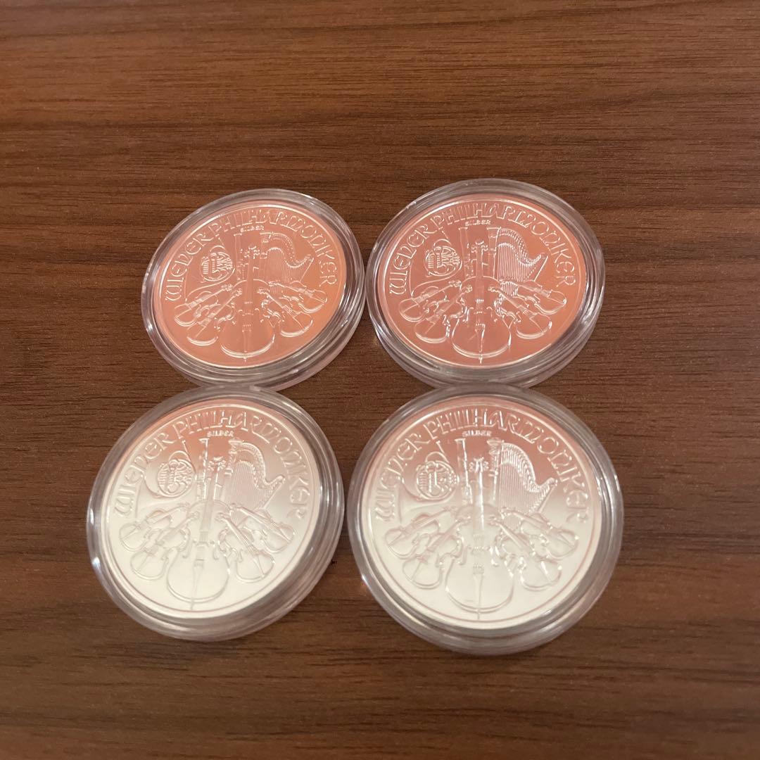 2013年 オーストリア「ウィーン・フィルハーモニー」1オンス 銀貨4枚セット