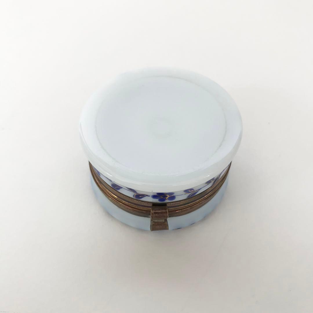 ミルクガラス ピルケース 小物入れ アンティーク