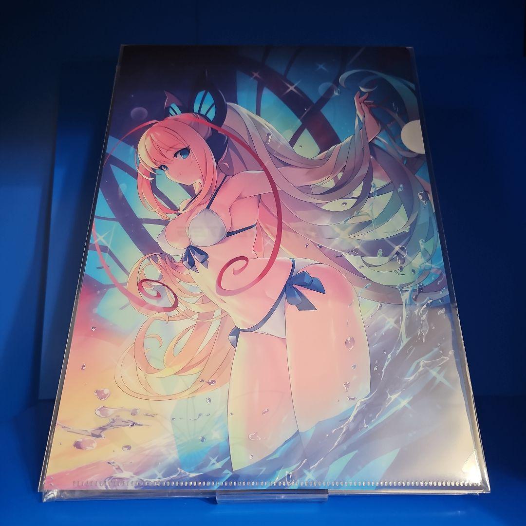 【新品】蒼き雷霆 ガンヴォルト 鎖環 A4 クリアファイル ★海外数量限定