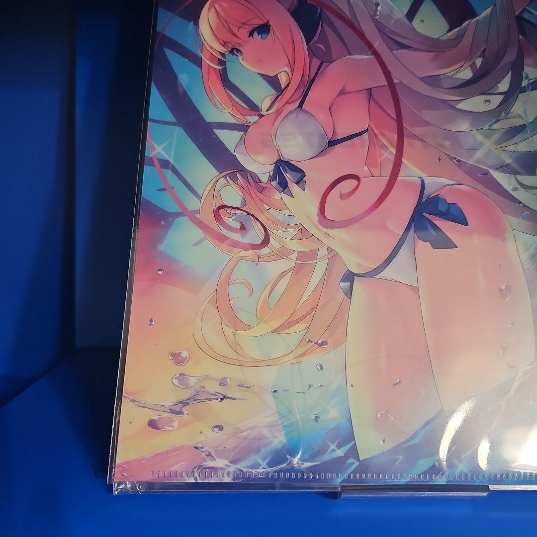 【新品】蒼き雷霆 ガンヴォルト 鎖環 A4 クリアファイル ★海外数量限定