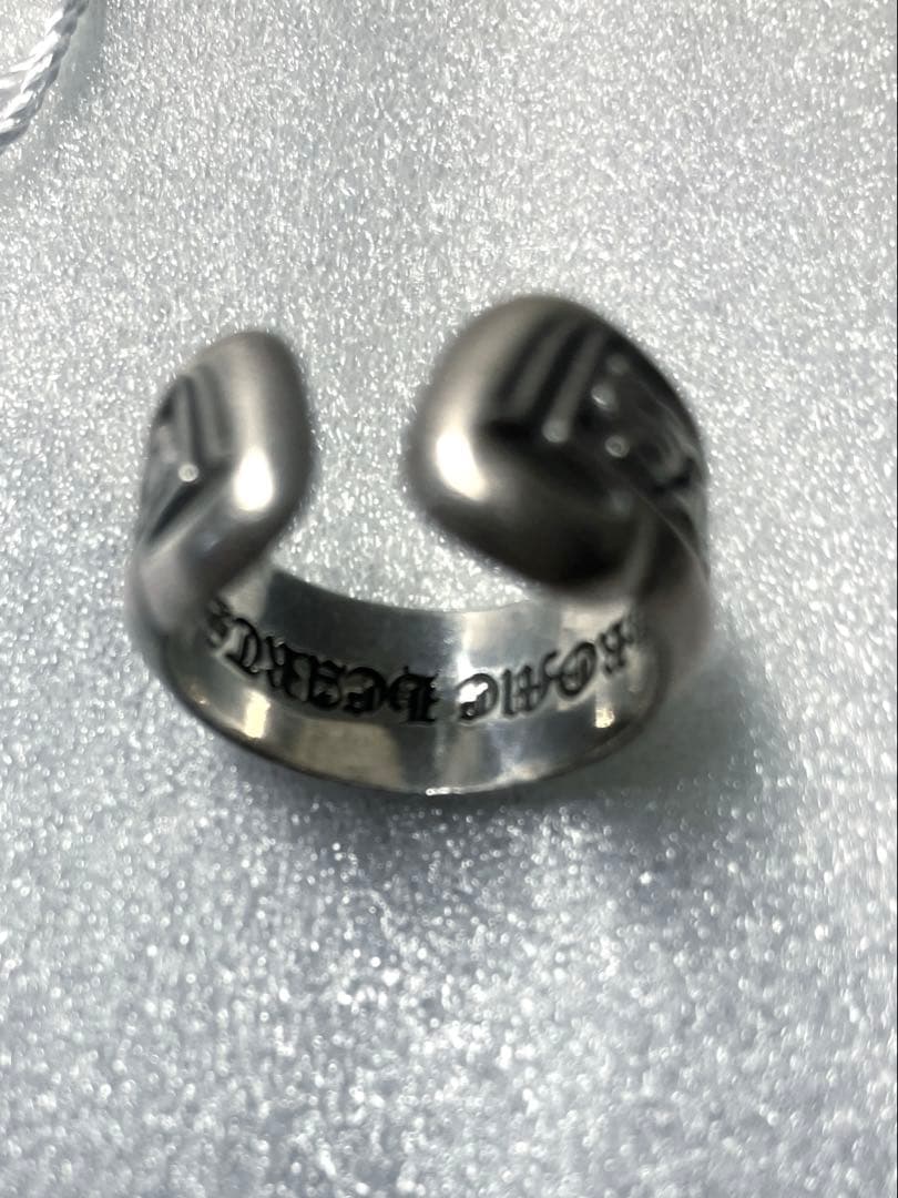 CHROME HEARTSクロムハーツ スモールスクロールラベル リングシルバー