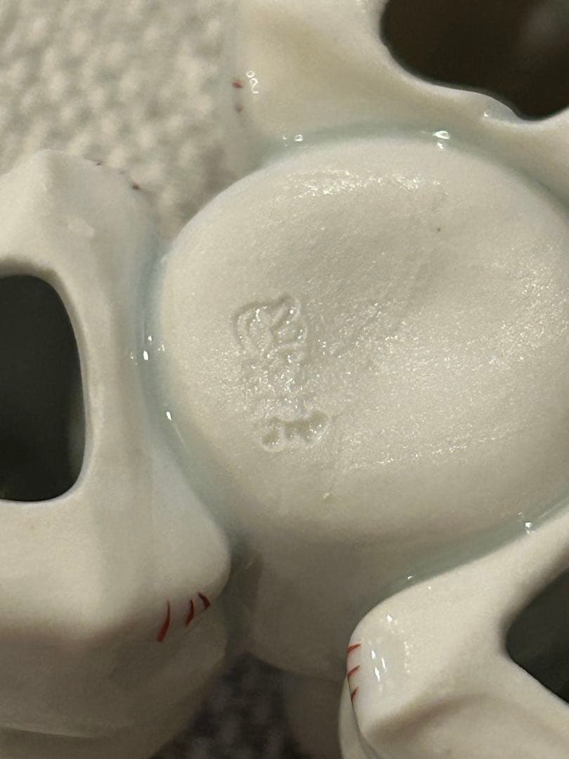 高野昭阿弥造　三ツ兎　蓋置　茶道具