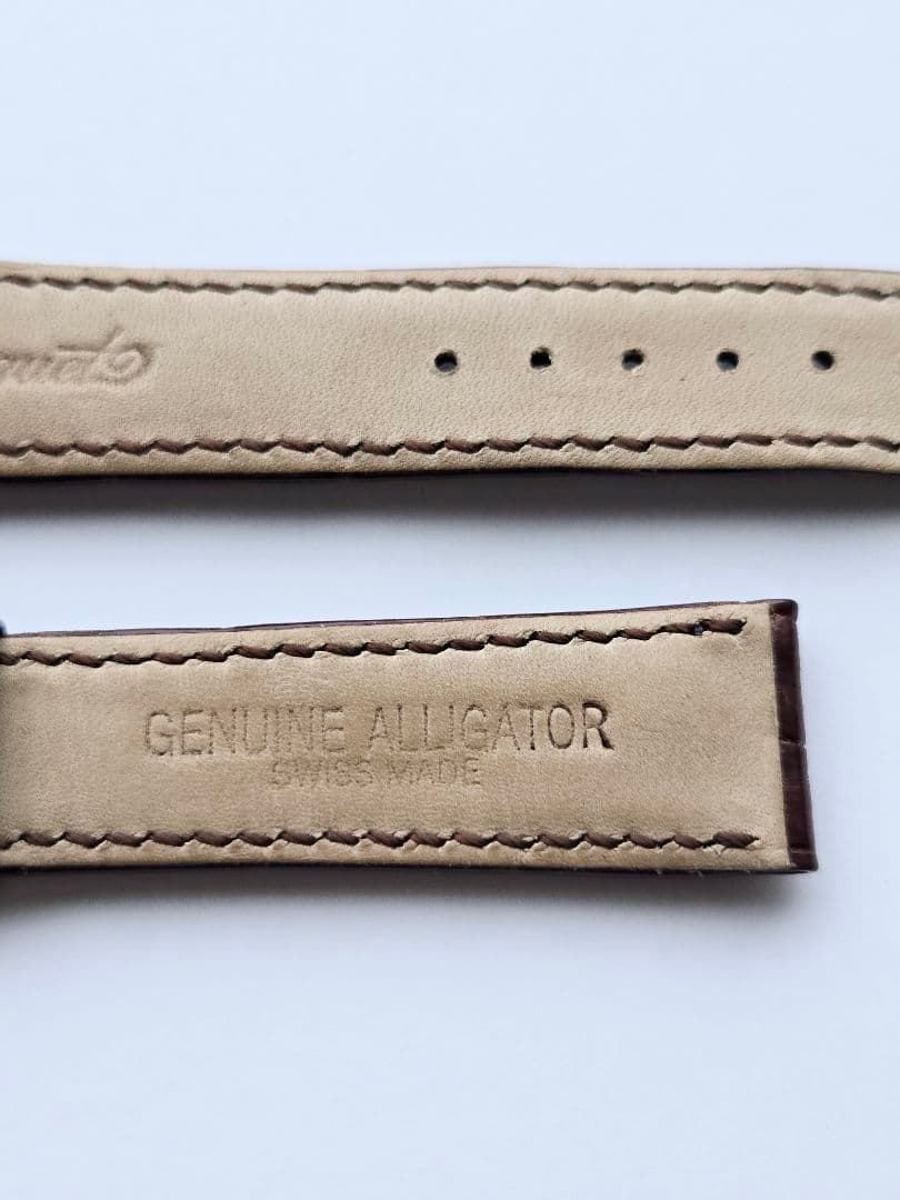 ☆最終値下げ【ブレゲ】メンズサイズ アリゲーターレザーベルト(かん幅18㎜)