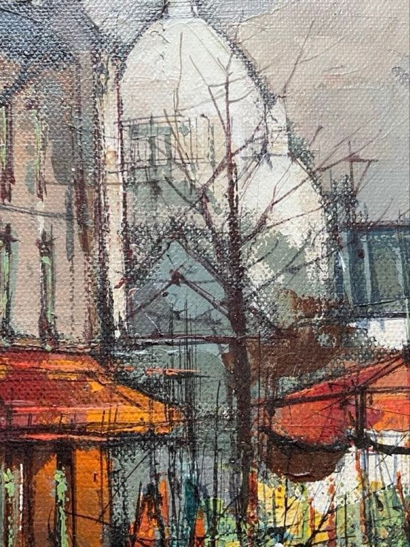 【真作】アルドー ALDO 油彩 3号 横 街角風景 #22902