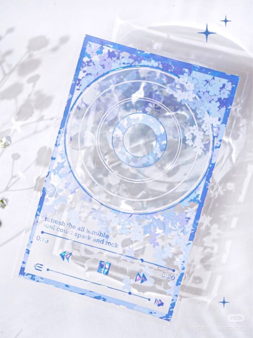 【8464】海外　マステ　5m巻売り　貝殻光マスキングテープ　CD