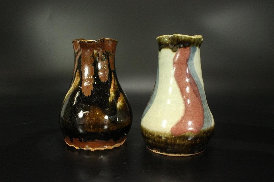 水注 手取花瓶 壱対 恒次作 木箱付(メ1268)