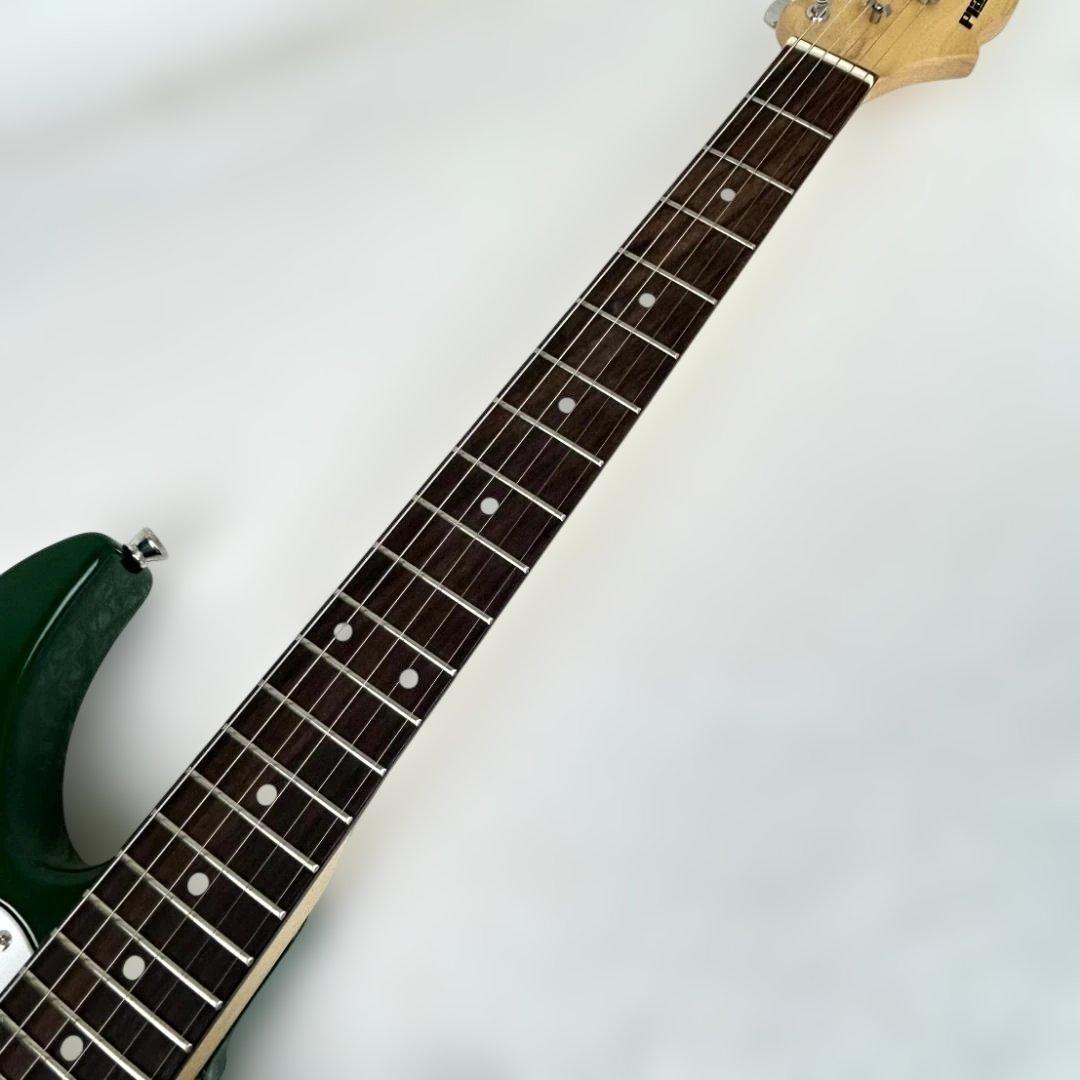 プレイテック　PlayTech　エレキギター　深緑色【ジャンク扱い】