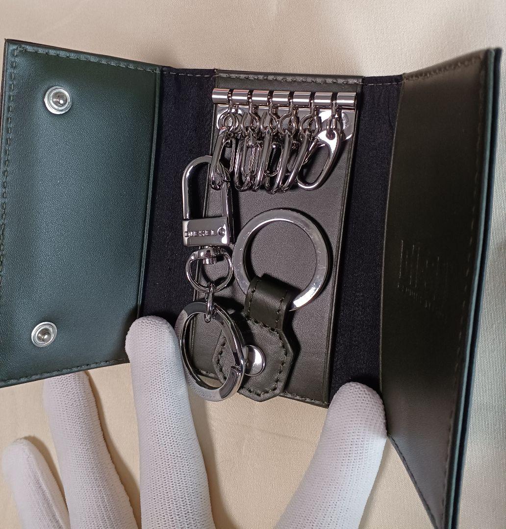 【新品】DIESEL ブラック レザー キーケース