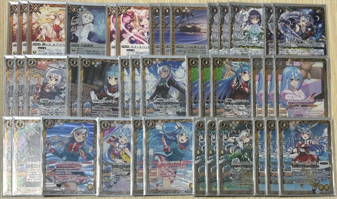 【パラレル多数】BS バトスピ 詩姫 ダブルビビット デッキ（スリーブ付き）