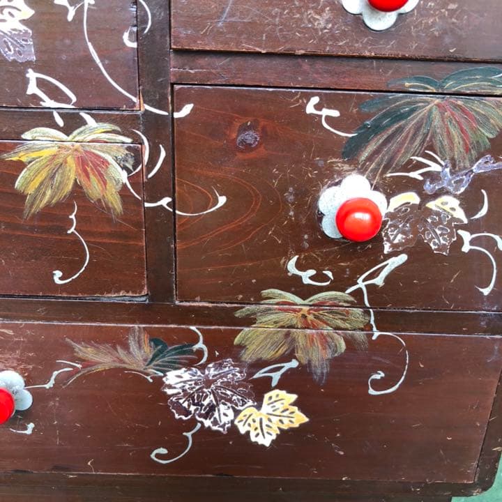 ■昭和レトロ■木製 裁縫箱 針箱 ② ◆ 当時物