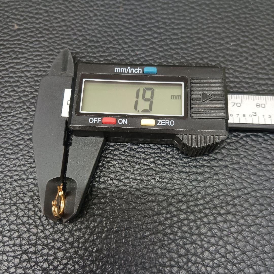 (C011302) K18 YG フープピアス アクセサリー レディース