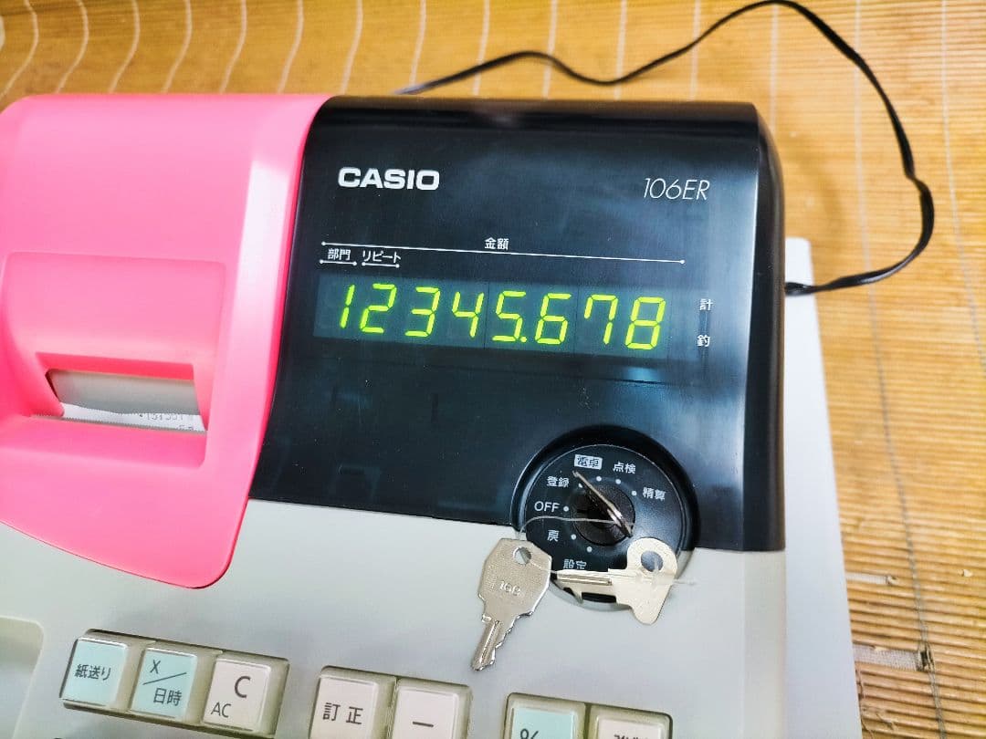 カシオレジスター　106ER　簡単便利特殊　送料込　291194