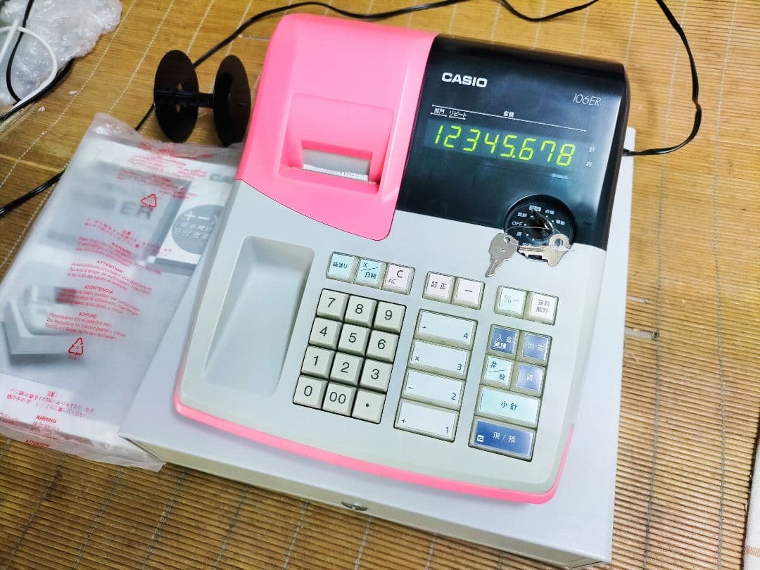 カシオレジスター　106ER　簡単便利特殊　送料込　291194