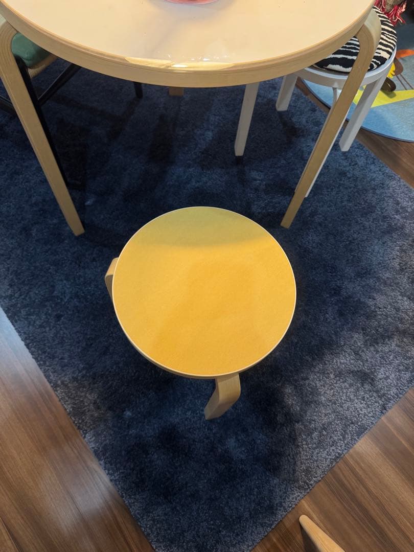 新品artek stool60 クッキー無着色)スツール　アルテック　リノリウム