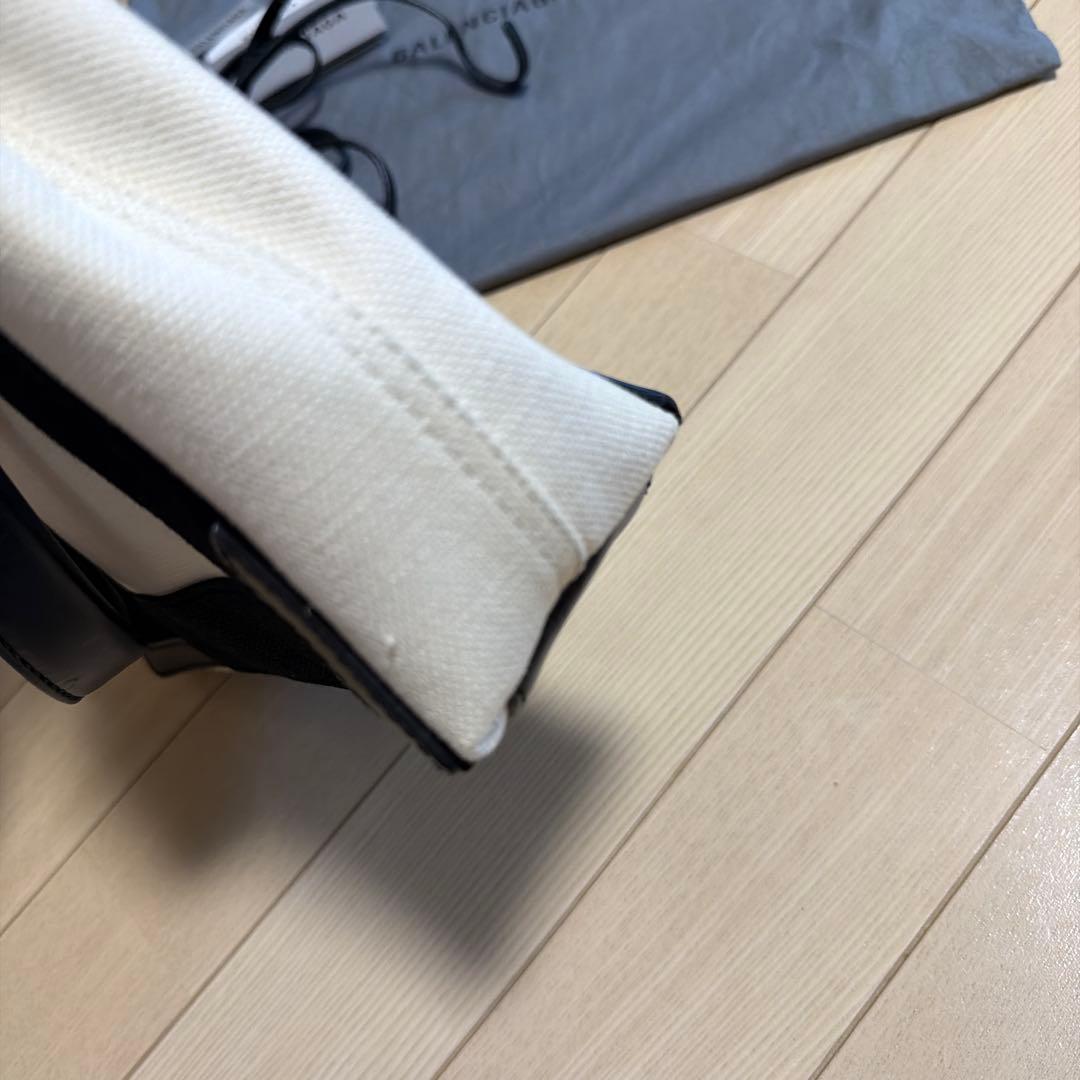balenciaga Navy カバ XS ブラック ホワイト