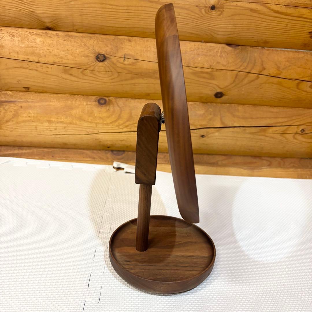 【美品】BENCA ベンカ アネモネ 卓上ミラー オーク材