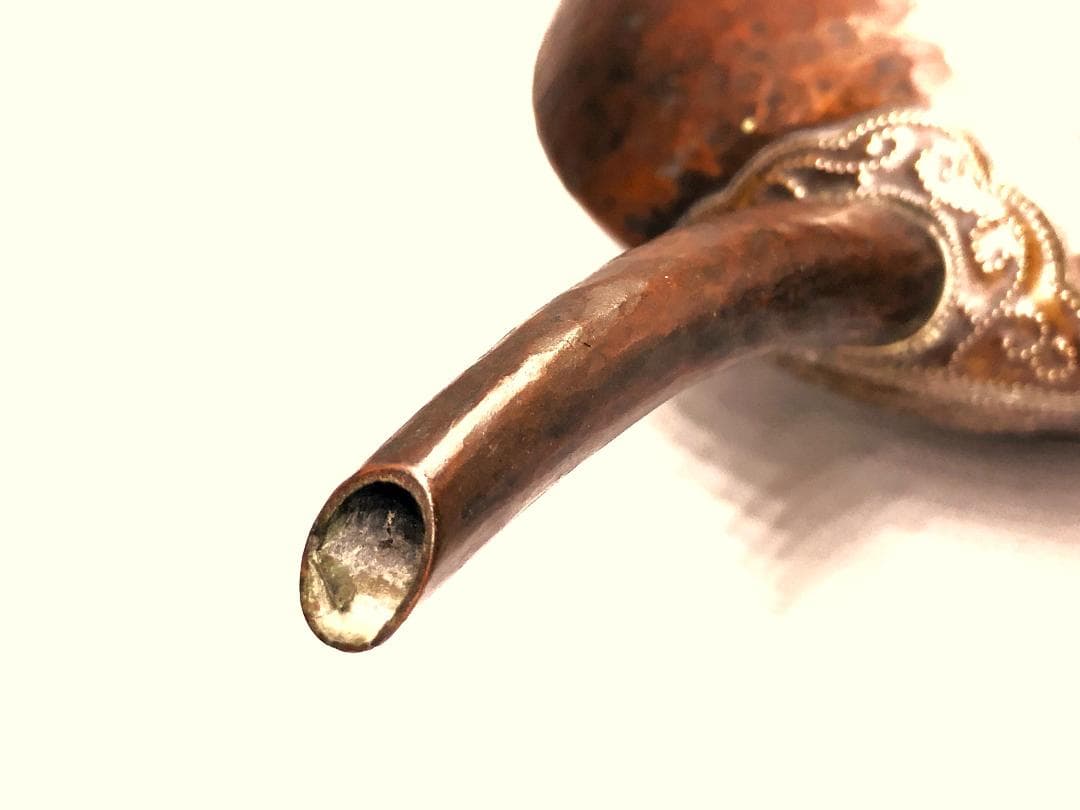 【 銅虫 花水注 】　安芸金工　銅蟲　江戸時代