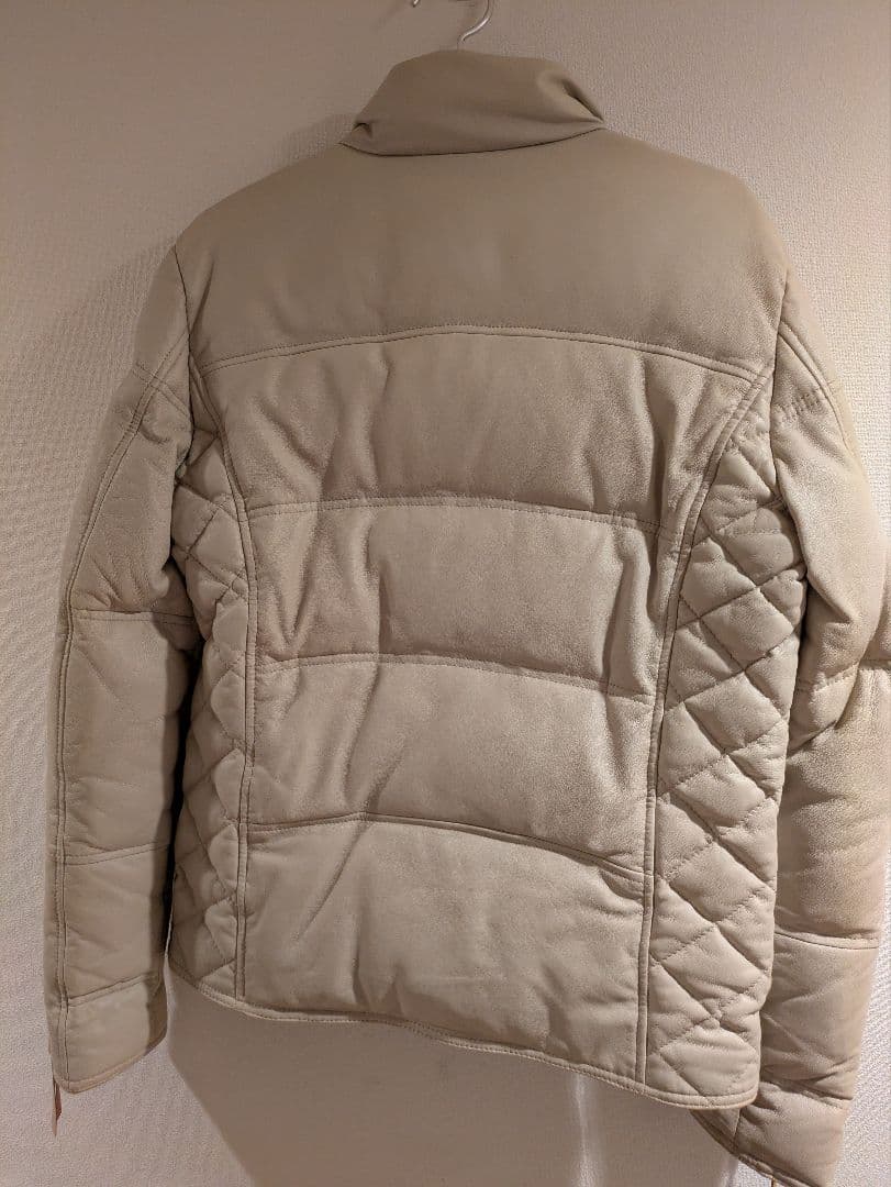 ハルフ　haruf ダウンジャケット 羊革 ダブルジップ Mサイズ