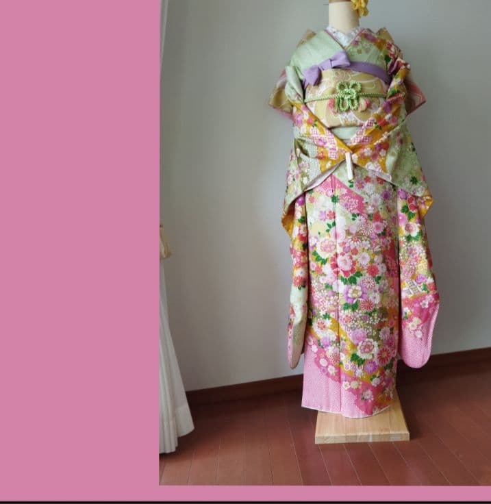 Chibami-u様　426.振袖7点セット 正絹　フルセット　成人式