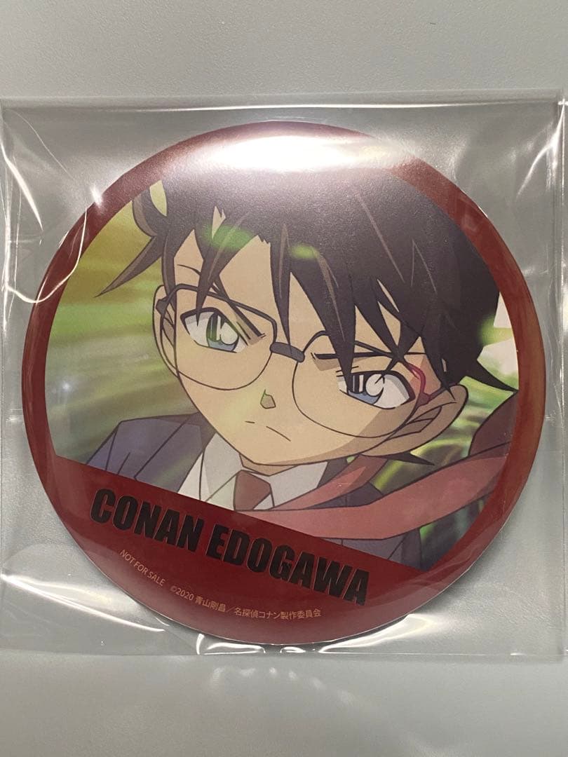 非売品 限定 名探偵コナン 緋色の弾丸 アニメイト特典 缶バッジ 江戸川コナン