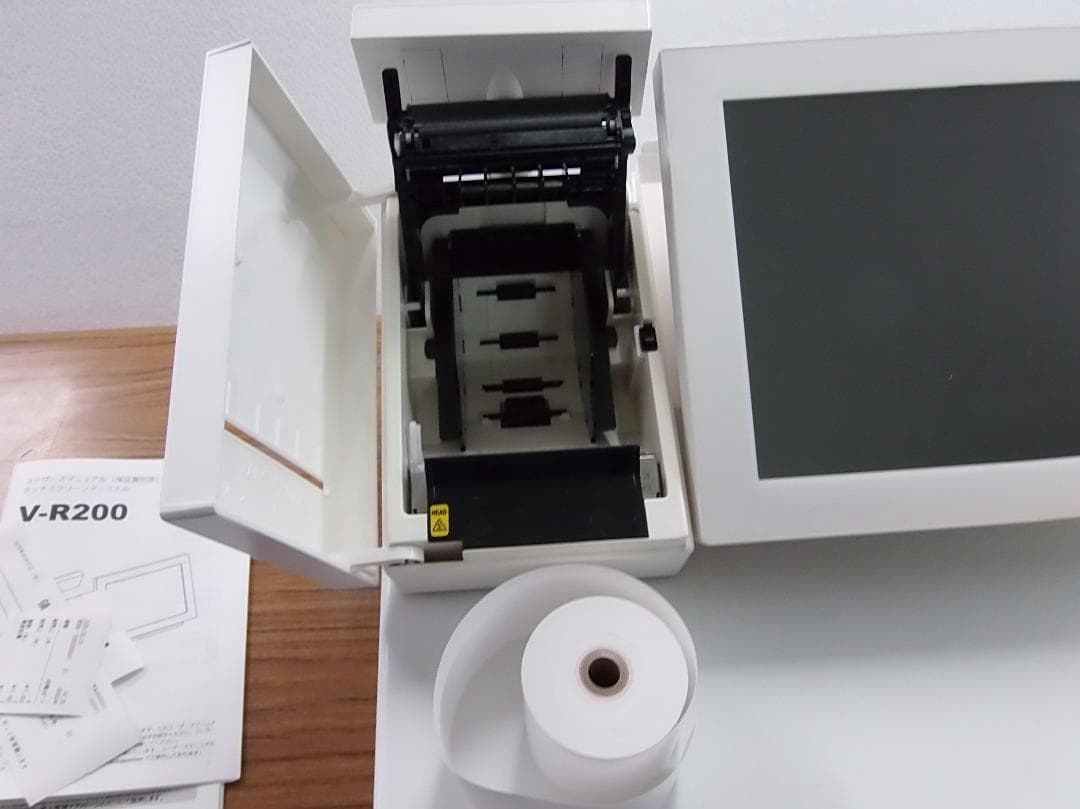 白 設定無料 CASIO V-R200 レジスター 10.4型 250623