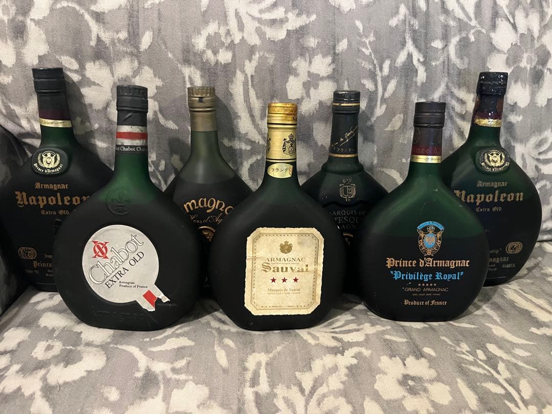 ブランデー 7本セットSauvage , Chabot , Napoleon他