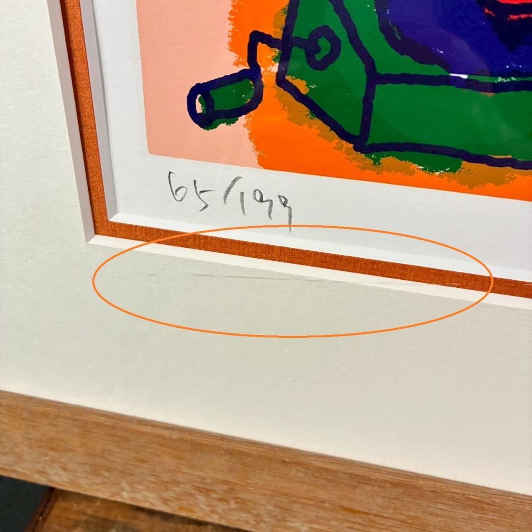 美品 マイケル・ルー「Dフォーダンシング」シルクスクリーン サイン入 猫 ネコ