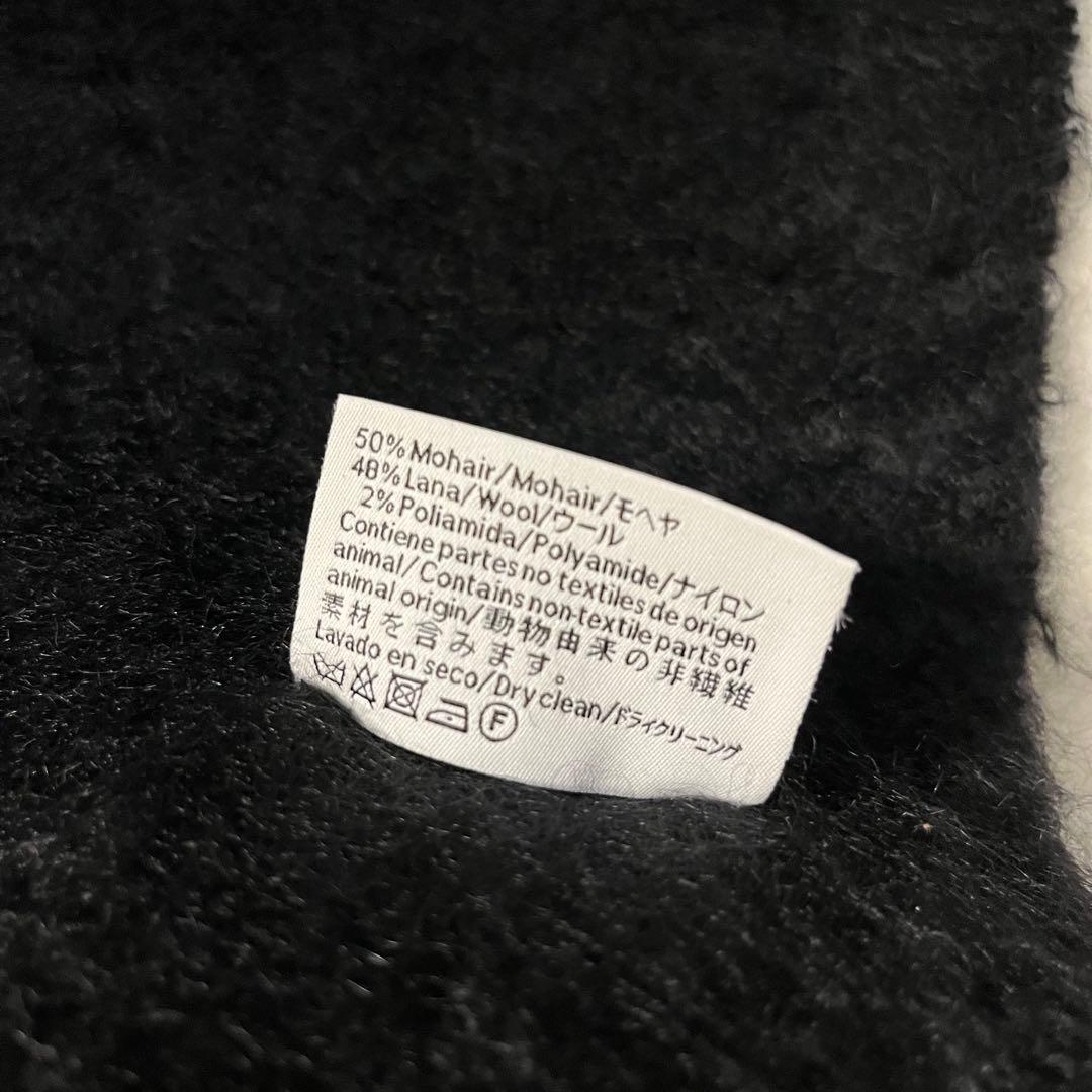 LOEWE ロエベ モヘアマフラー アナグラムロゴ ブラック