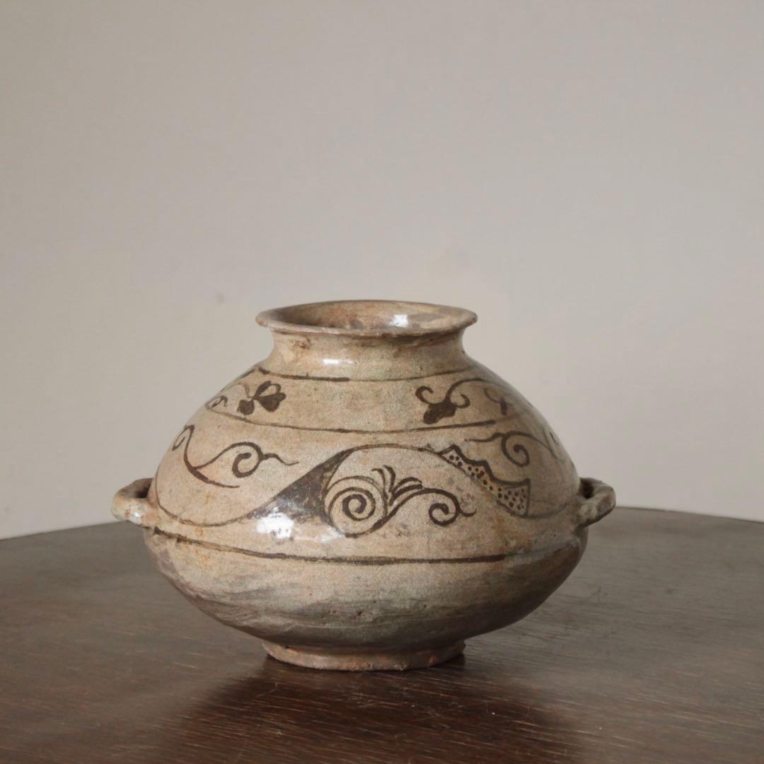 鉄絵 刷毛目 祭器形 片口 水注 古美術 朝鮮美術 古道具 アンティーク