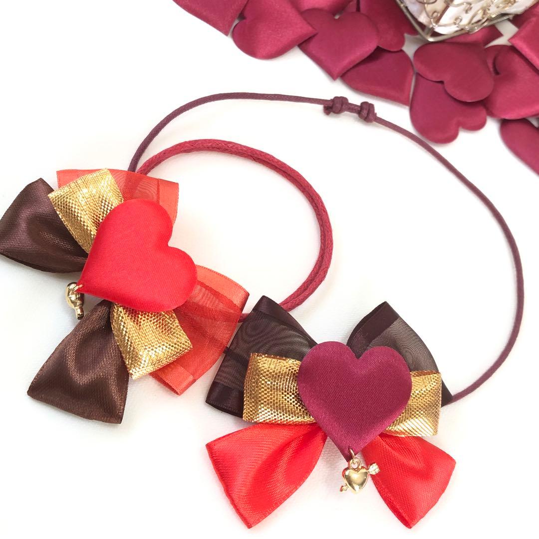 １セット限定❤️バレンタインハートリボンセット❤️【２０本】トリミングチョーカー