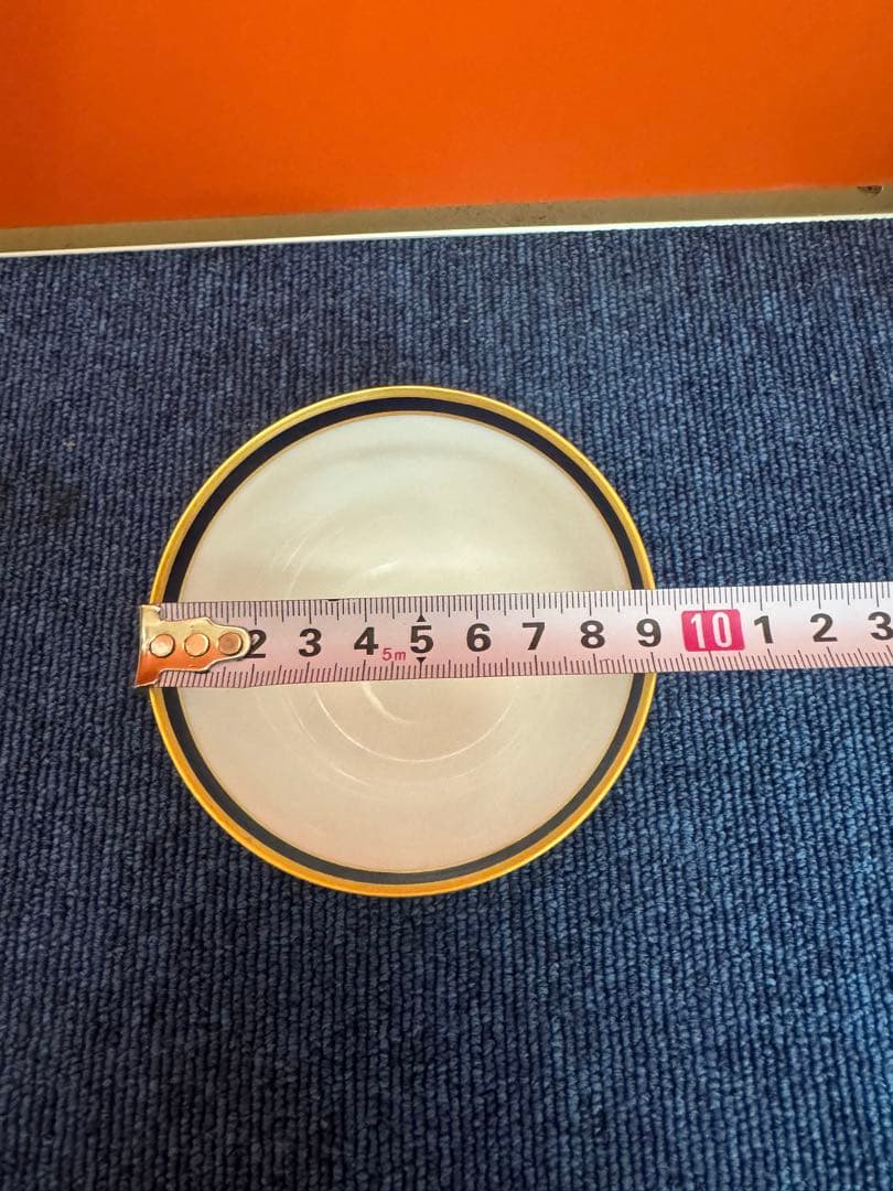 2036  香蘭社 蘭花唐草 湯呑 5客　金彩　未使用