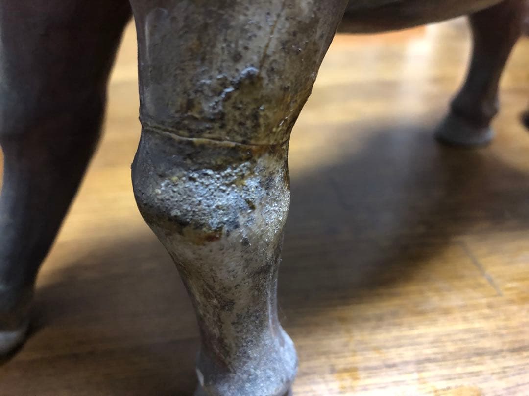 馬の置物　備前焼