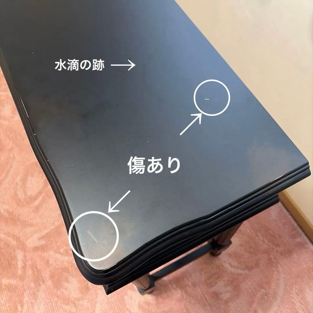 コンソールテーブル アンティーク風 黒 ゴシック ヴィンテージ風