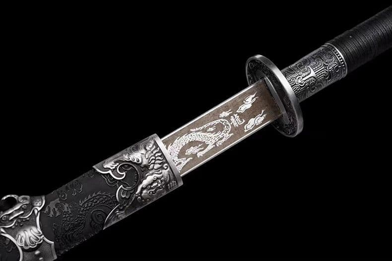 【ライオンの苗刀】牛尾刀 苗刀 手鍛造打鋼刀 冷兵器 古兵器 武具 両手刀