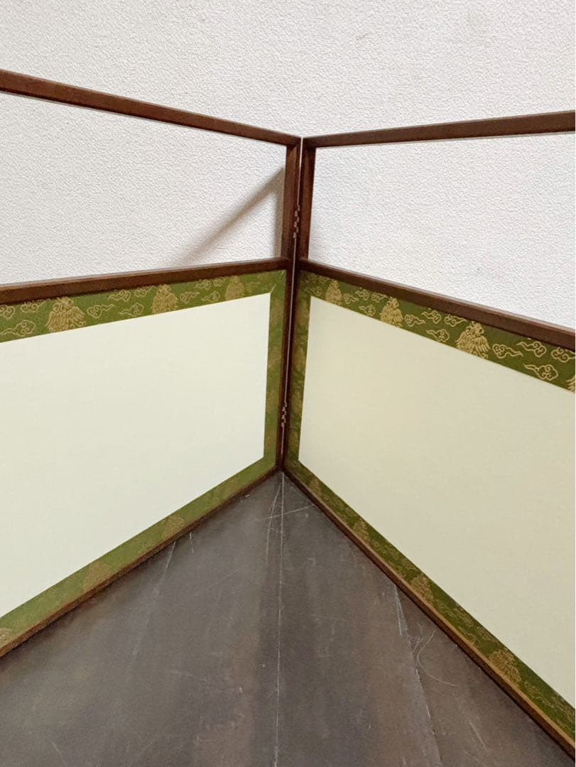 ほぼ未使用 茶道具 雲鵬 風炉先屏風 裏白 上透かし 両面使い 炉風炉兼用