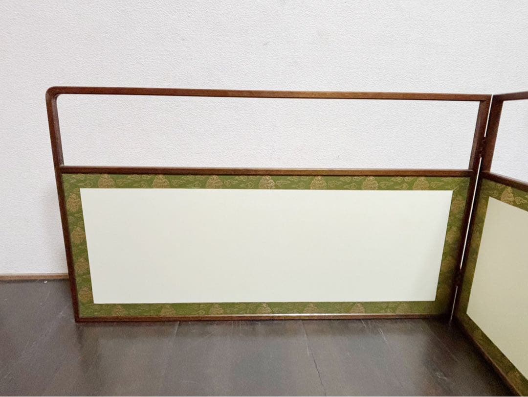 ほぼ未使用 茶道具 雲鵬 風炉先屏風 裏白 上透かし 両面使い 炉風炉兼用