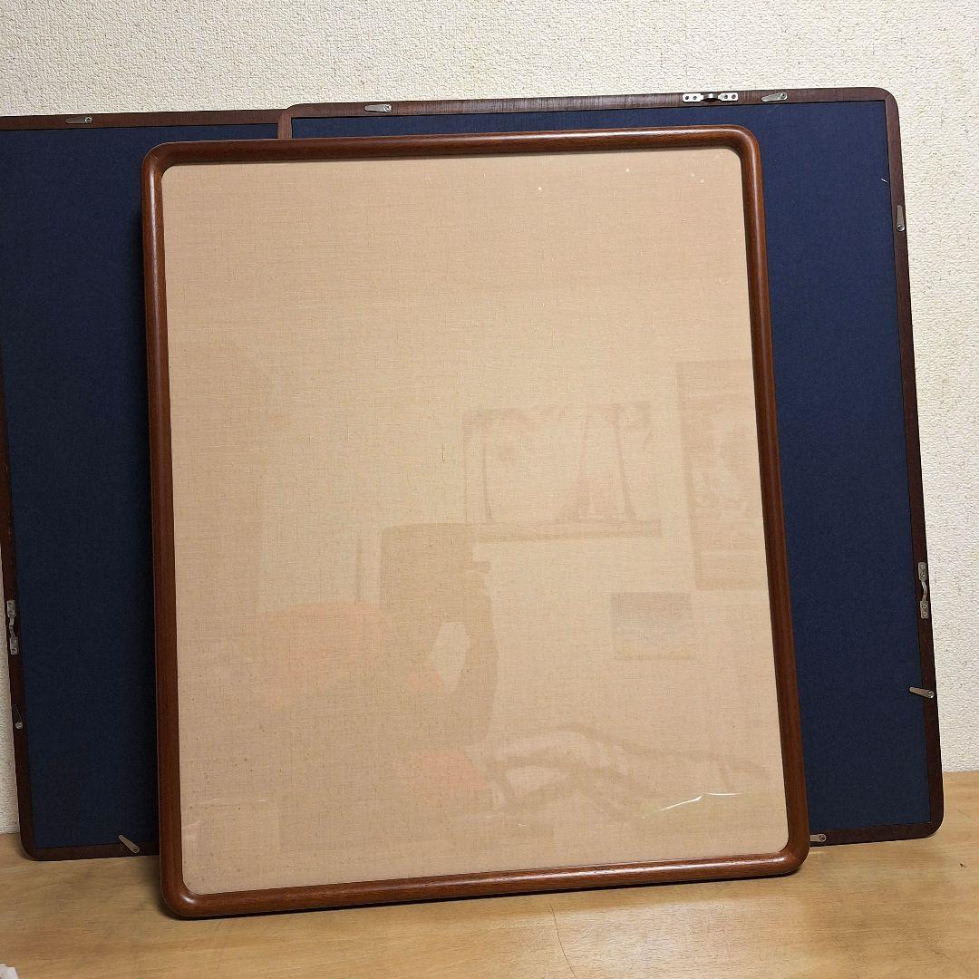 書道　額縁　3枚　木製　縦長　縦長　未使用