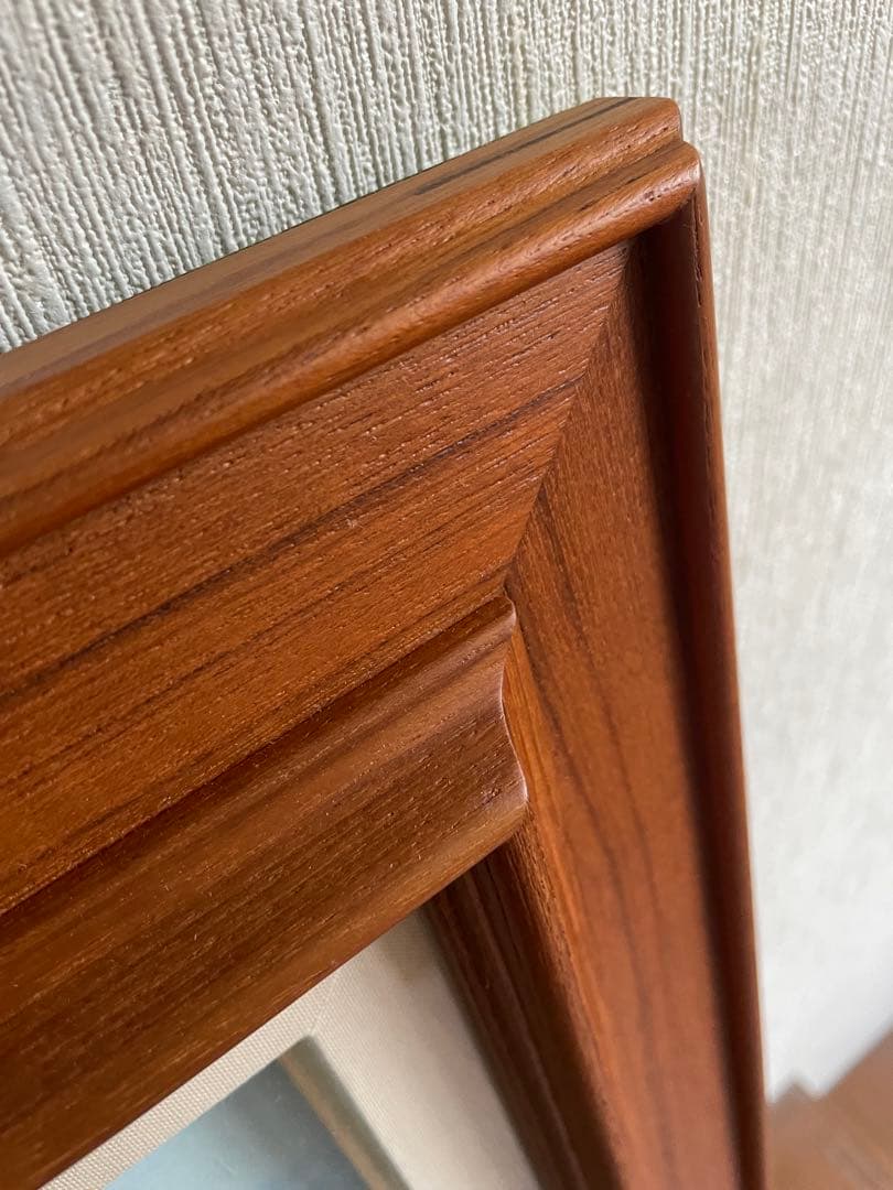 油彩画 F8 木製フレームチーク材