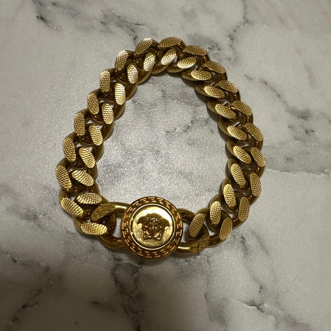 Versace ゴールド チェーンブレスレット 早い者勝ち
