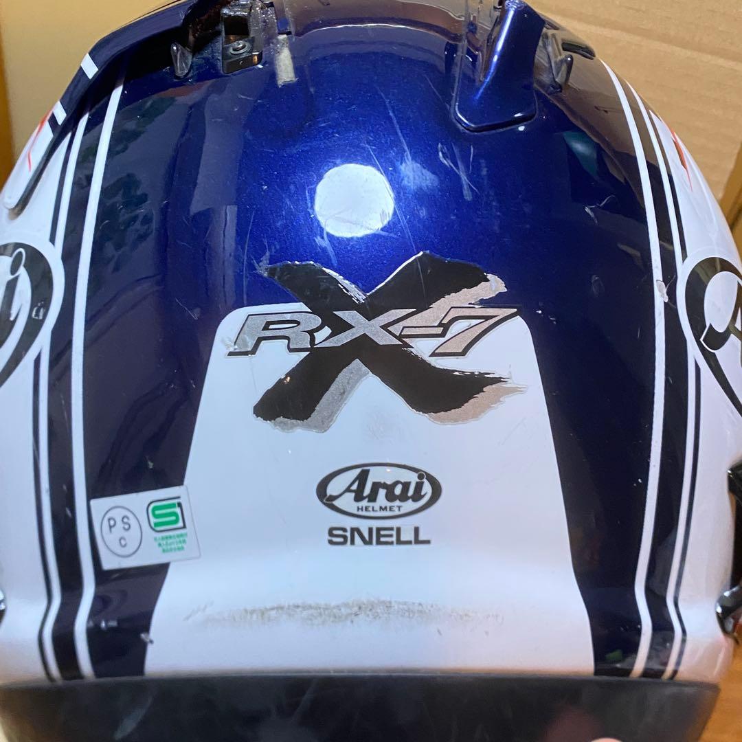 Arai RX-7X ステートメント白　バイク　ヘルメット