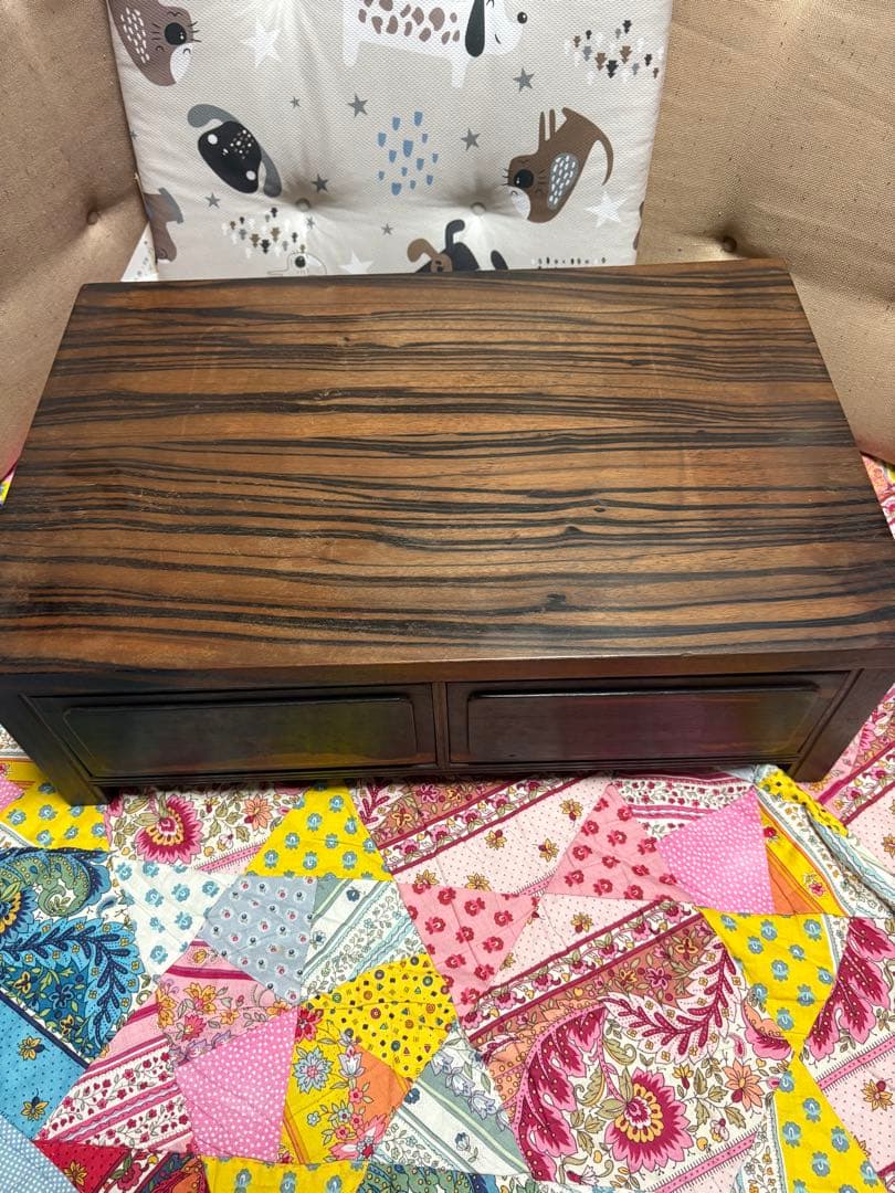 アンティーク雑貨　収納　黒柿