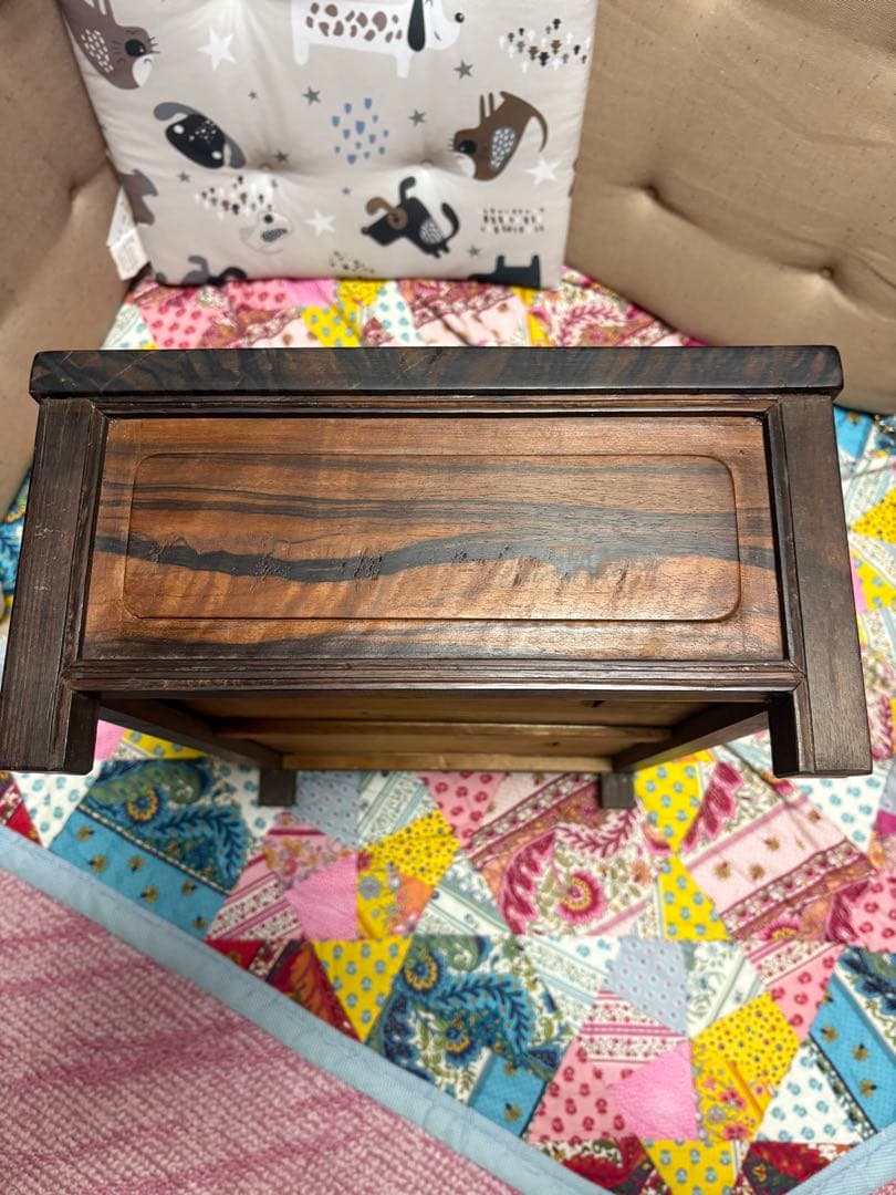 アンティーク雑貨　収納　黒柿