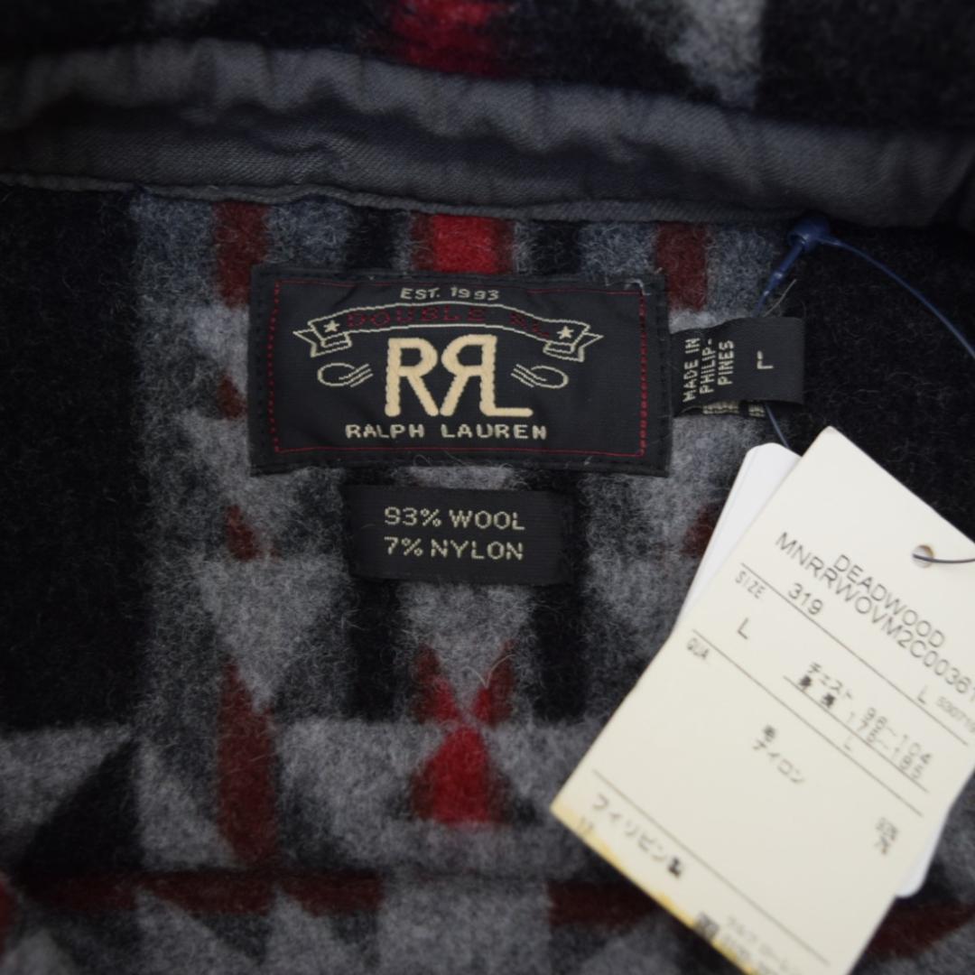 タグ付未使用 ダブルアールエル RRL ネイティブ柄ウールシャツジャケット