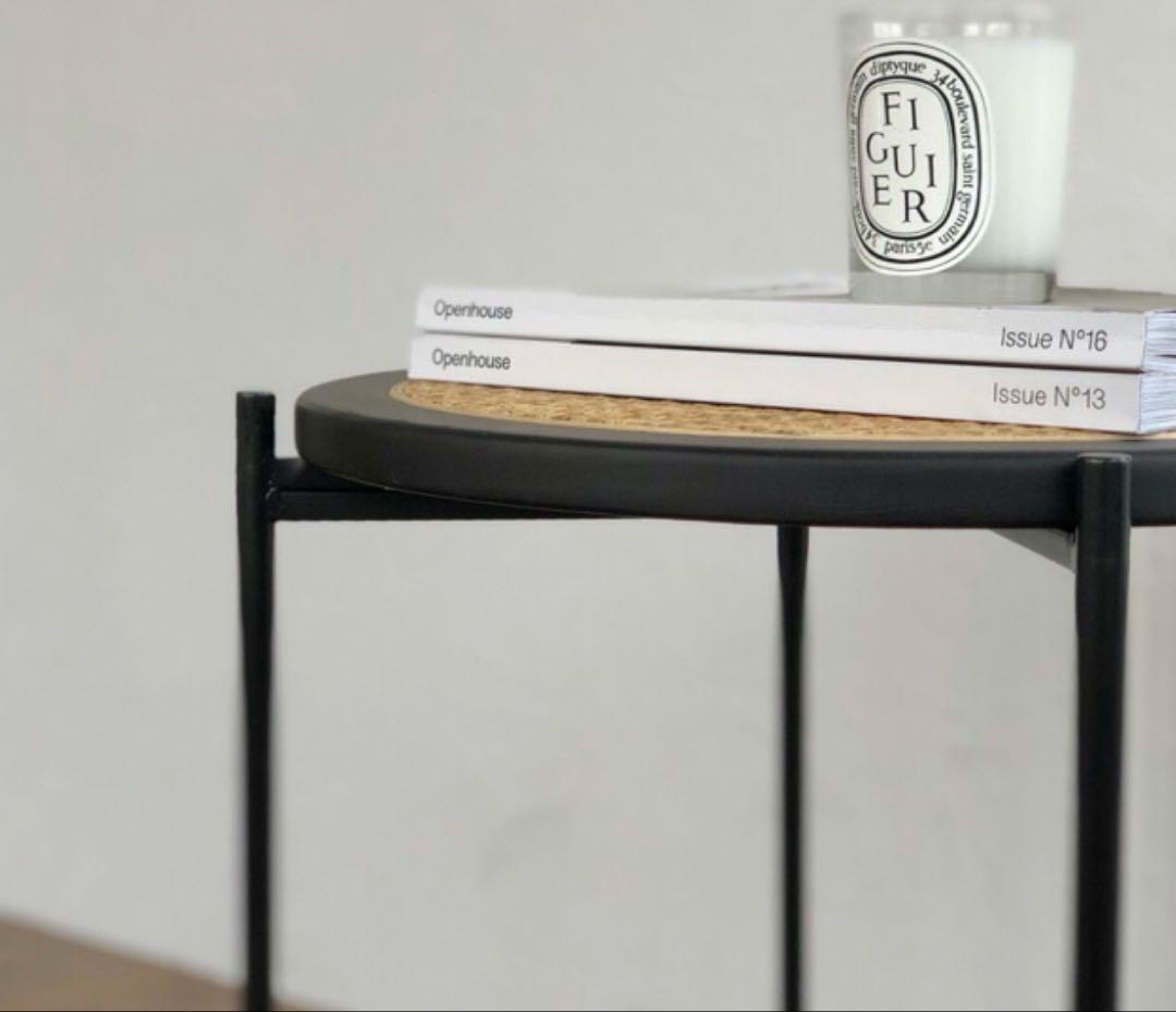 美品　ラタン　サイドテーブル